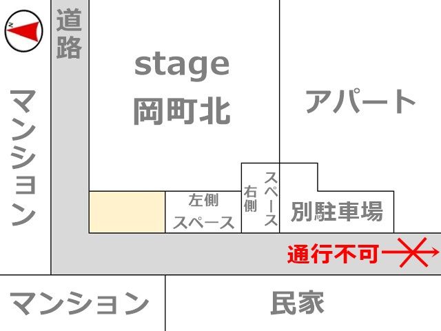 駐車場の配置図です。
