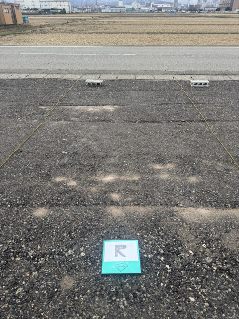 金沢ゴーゴーカレースタジアム前の駐車場写真