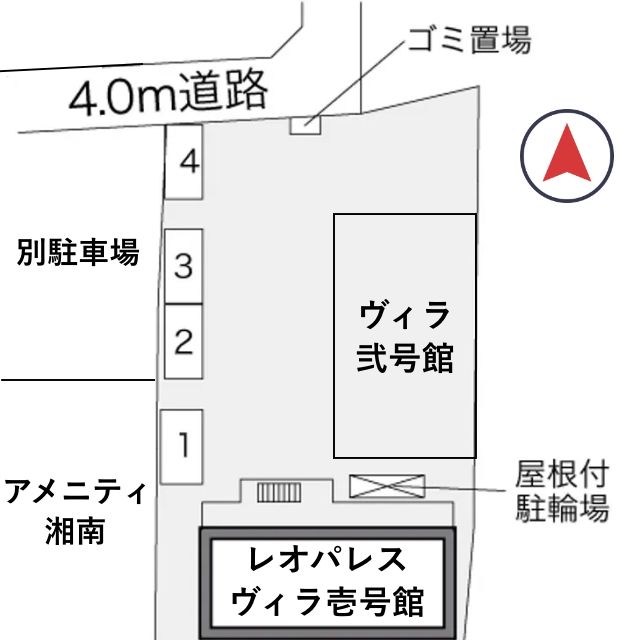 レオパレスヴィラ壱号館駐車場【29708】の駐車場写真