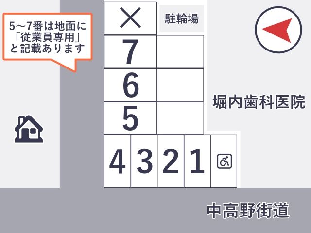  堀内DCパーク【土曜のみ：13:30～23:59】の駐車場写真