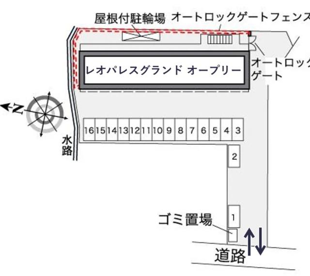 レオパレスグランド オープリー駐車場【37404】の駐車場写真