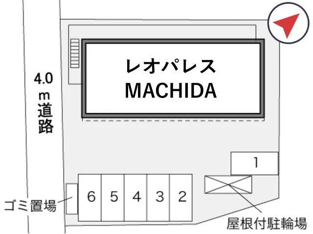 レオパレスMACHIDA駐車場【33005】の駐車場写真