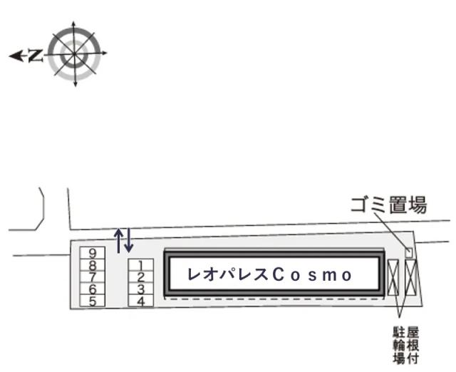 レオパレスCosmo駐車場【30292】の駐車場写真