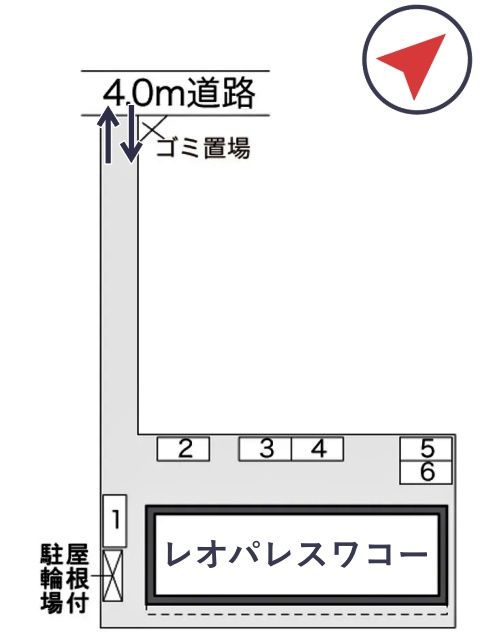 レオパレスワコー駐車場【29832】の駐車場写真