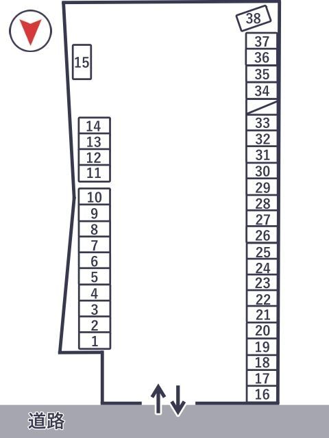 清涼モータープールの駐車場写真