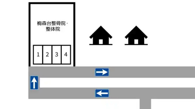 【名古屋市営バス/梅森台三丁目すぐ】梅森台整骨院駐車場の駐車場写真