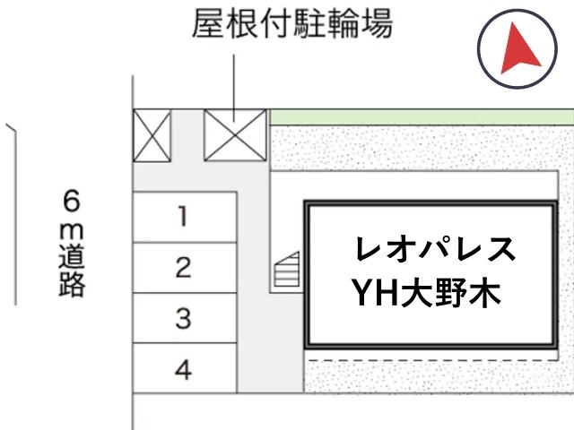 レオパレスYH大野木駐車場【15251】の駐車場写真