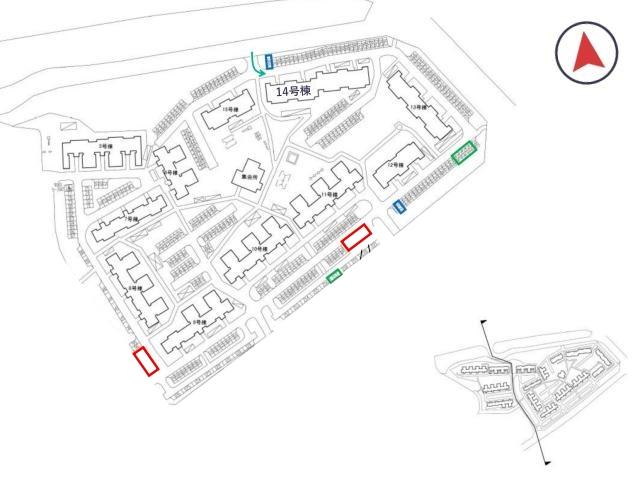 宮山台第1 団地駐車場(14号棟付近)の駐車場写真