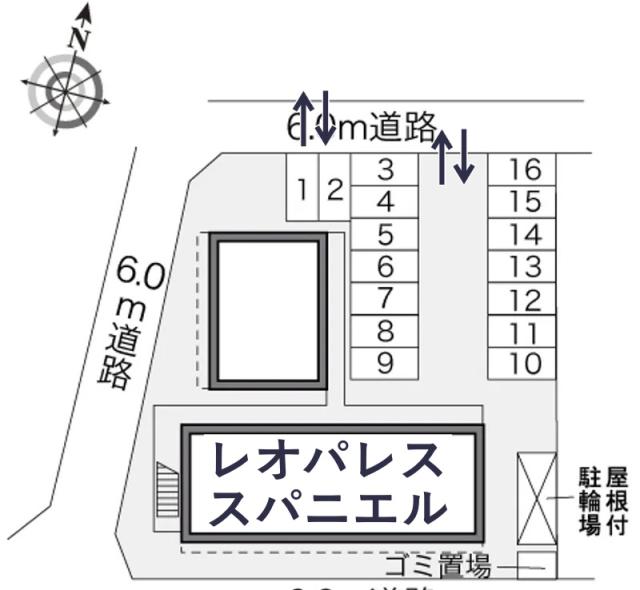 レオパレススパニエル駐車場【24405】の駐車場写真