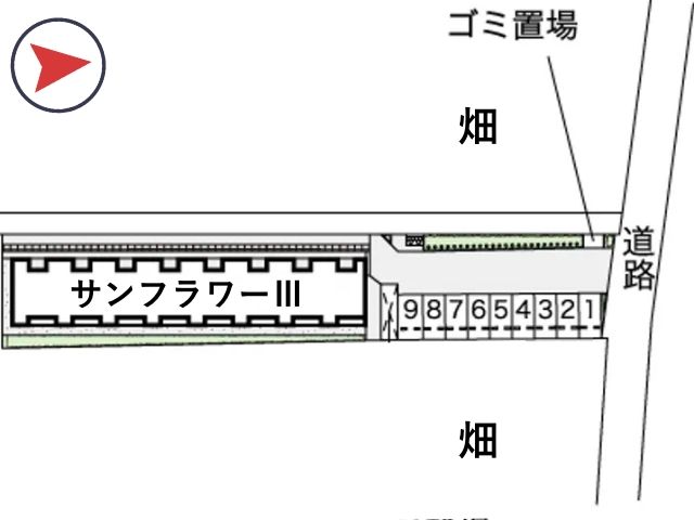 レオネクストサンフラワーⅢ駐車場【53652】の駐車場写真