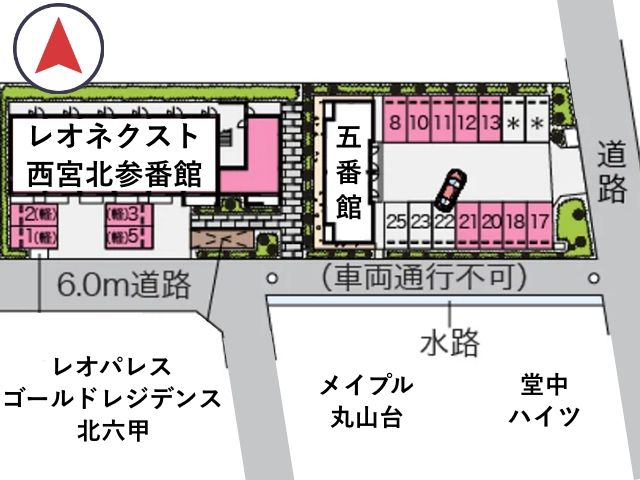 レオネクスト西宮北参番館駐車場【55283】の駐車場写真