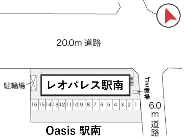 レオパレス駅南駐車場【23518】の駐車場写真