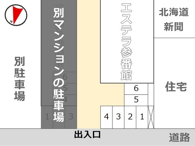 駐車場配置図です。