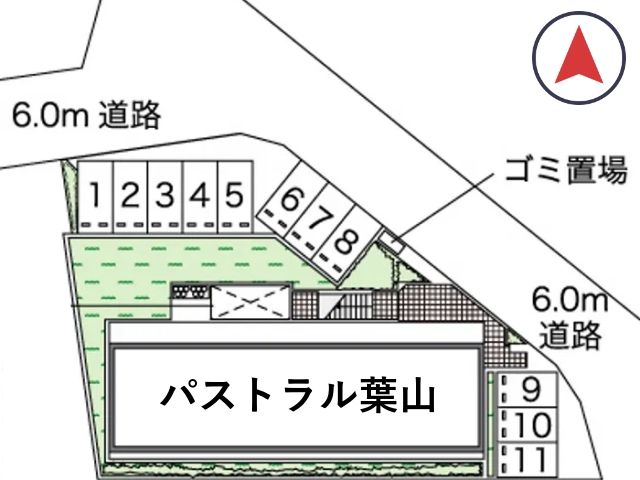 レオパレスパストラル葉山駐車場【40723】の駐車場写真