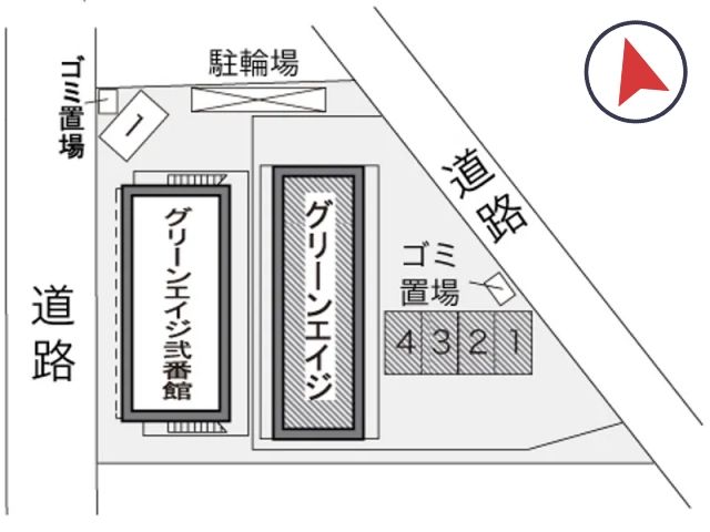 レオパレスグリーンエイジ駐車場【11008】の駐車場写真