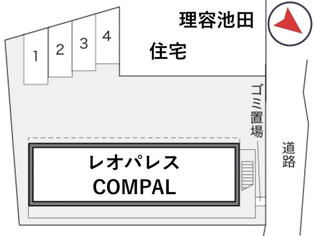 レオパレスCOMPAL駐車場【18767】の駐車場写真