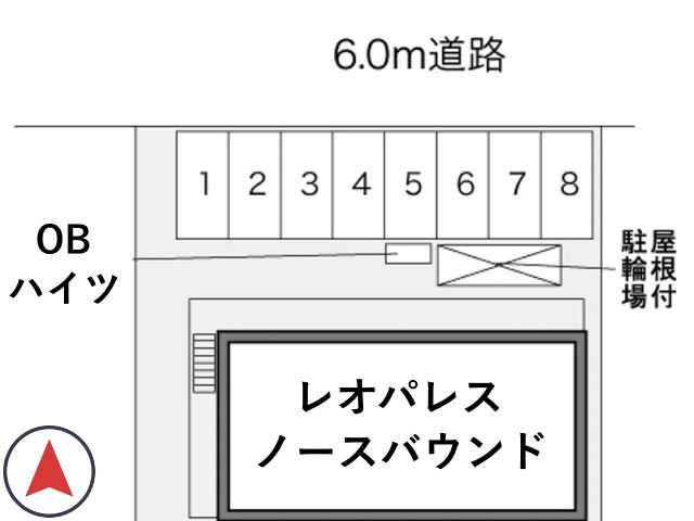 レオパレスノースバウンド駐車場【30808】の駐車場写真