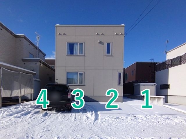 豊平区福住3条7丁目9-12駐車場の駐車場写真