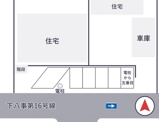 不動産大学院西隣近藤駐車場 【中型車以下専用】(2)の駐車場写真