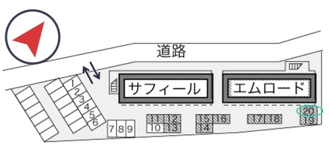 レオパレスエムロード駐車場【22116】の駐車場写真