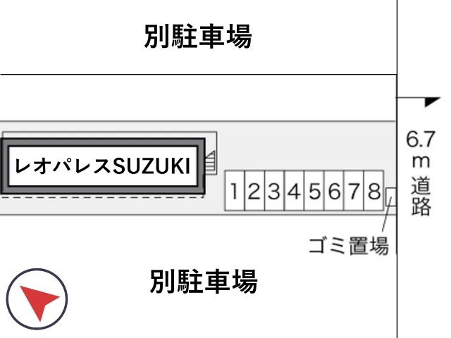 レオパレスSUZUKI駐車場【21836】の駐車場写真