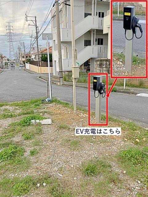 EV03【EV車専用区画】EVチャージ充電料金込み価格：山内駐車場(山内公園前)【6】(4/1〜)の駐車場写真