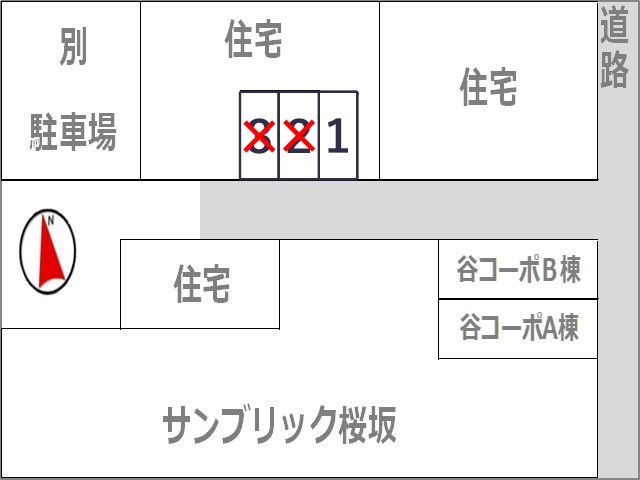 六本松(谷1丁目)駐車場【ご利用時間 8:00～23:00】の駐車場写真