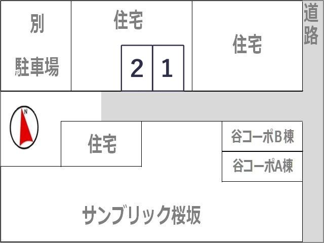 六本松(谷1丁目)駐車場【ご利用時間 8:00～23:00】の駐車場写真