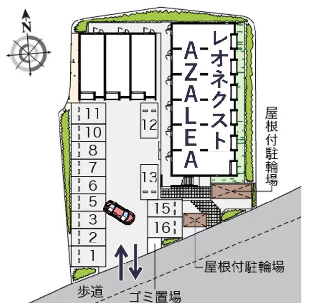 レオネクストAZALEA駐車場【54376】の駐車場写真