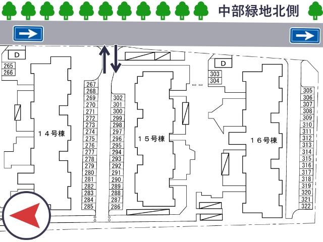 東大阪加納団地駐車場(15号棟付近)の駐車場写真