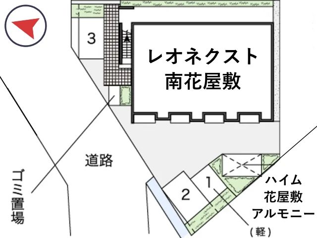 レオネクスト南花屋敷駐車場【53442】の駐車場写真