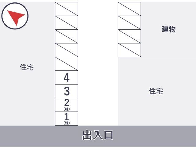 akippa リビセン駐車場【木曜以外（翌朝10時まで利用可能）】の駐車場写真