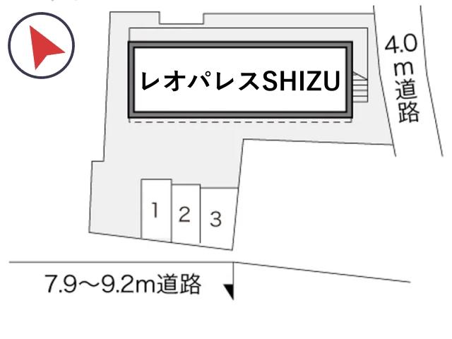 レオパレスSHIZU駐車場【15860】の駐車場写真