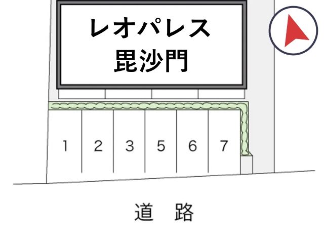 レオパレス毘沙門駐車場【14139】の駐車場写真
