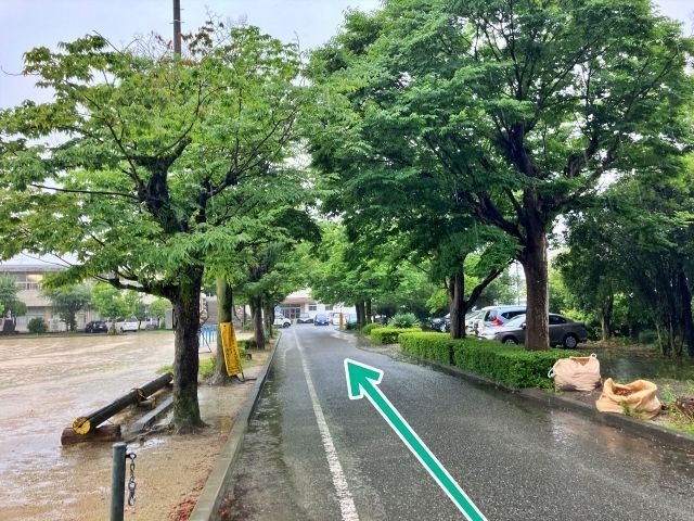 太田郷小学校（職員駐車場・アスファルト）【やつしろ全国花火競技大会】の駐車場写真