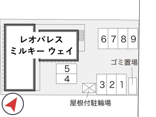 レオパレスミルキー ウェイ駐車場【33158】の駐車場写真