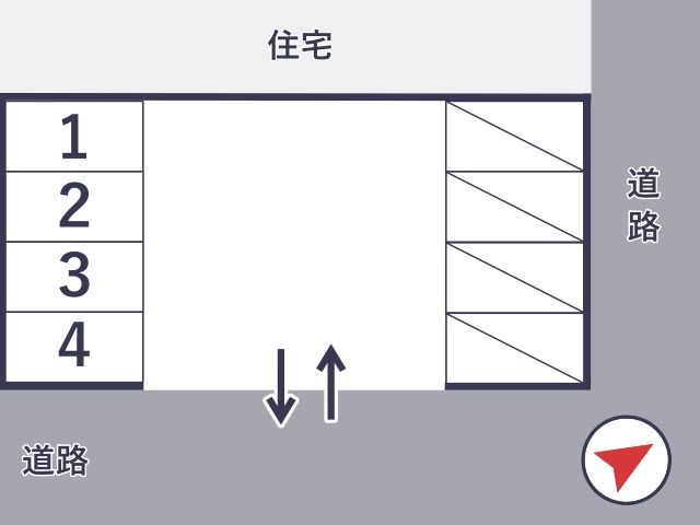 大英産業㈱帯山5丁目駐車場の駐車場写真