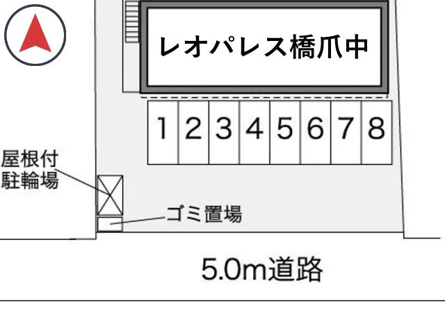 レオパレス橋爪中駐車場【35390】の駐車場写真