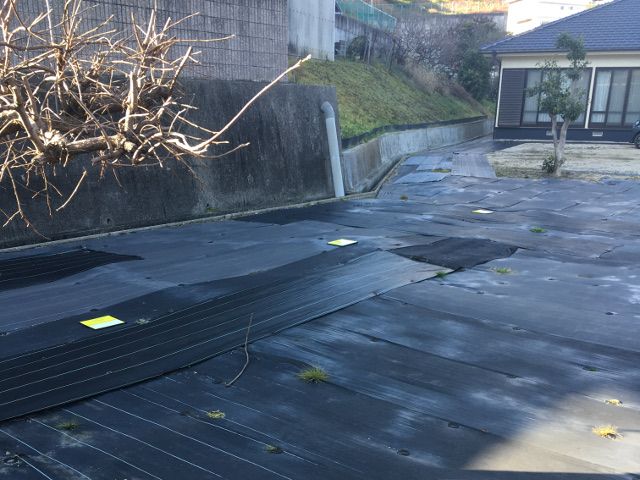 ゴム板設置しています