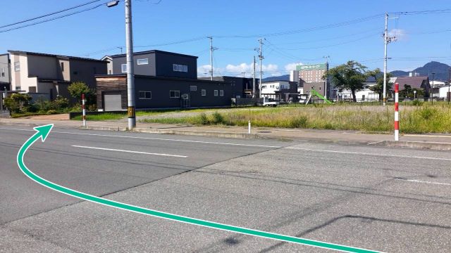 大曲タイヤ大花町駐車場の駐車場写真