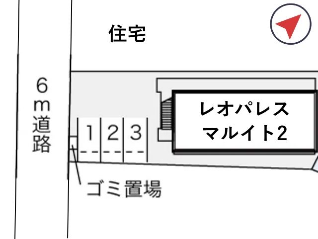 レオパレスマルイト2駐車場【23087】の駐車場写真