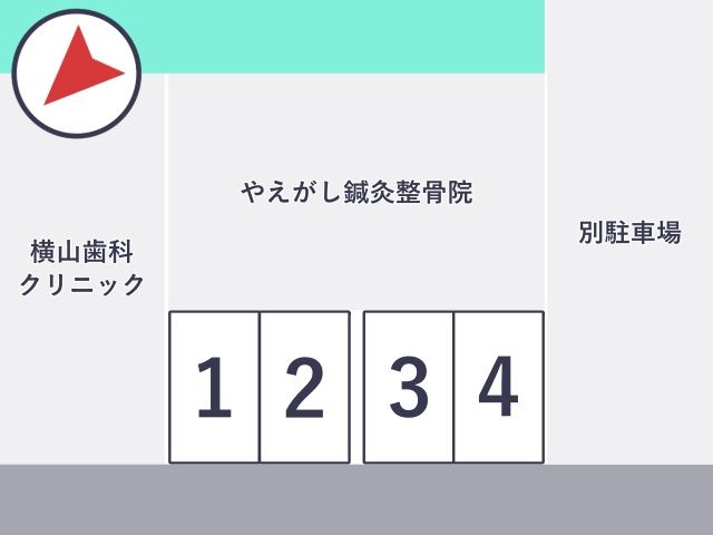 やえがし鍼灸整骨院の駐車場写真