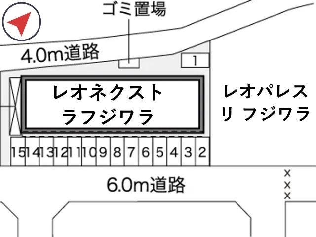 レオネクストラフジワラ駐車場【41388】の駐車場写真