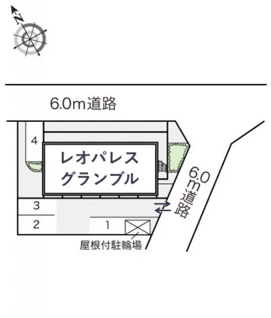 レオパレスグランブル駐車場【16129】の駐車場写真