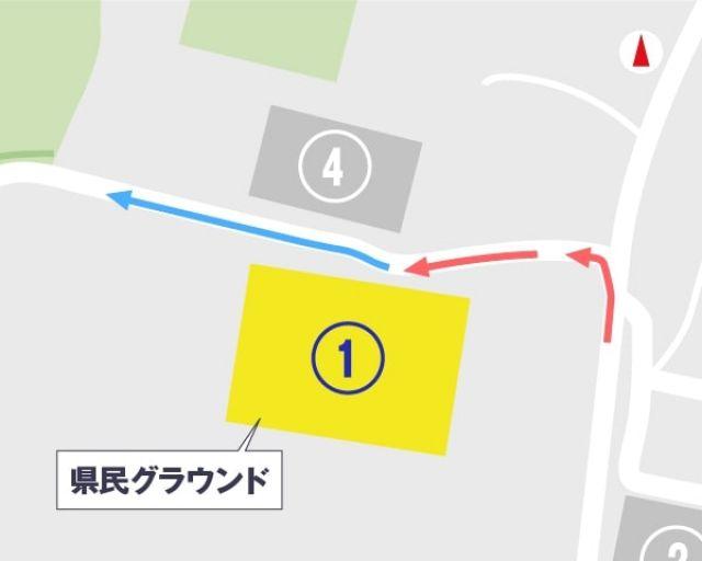 ①県民グラウンド【第39回須坂みんなの花火大会公式】の駐車場写真