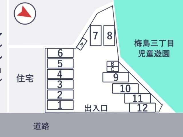 ショウワパーク西新井駅前【バイク専用】の駐車場写真