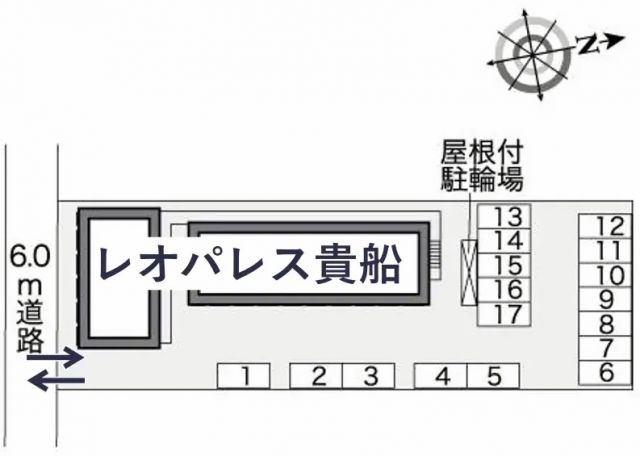 レオパレス貴船駐車場【26298】の駐車場写真