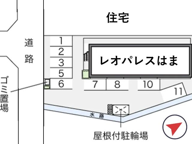 レオパレスはま駐車場【15086】の駐車場写真