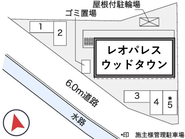 レオパレスウッドタウン駐車場【40748】の駐車場写真