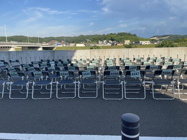 【Dエリア】阿武隈川　堤防椅子（D2）エリア＜椅子１席＞の駐車場写真